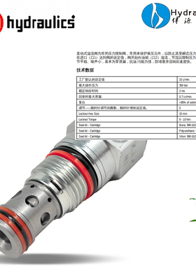 sunhydraulics原装正品RDBA-LAN插装阀 RDBA-LCN 插装阀 RDBA-LWN