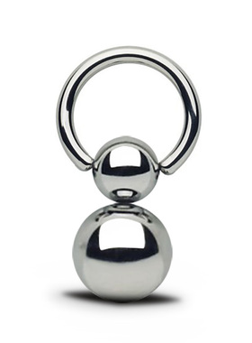 钛钢防过敏重量重型卡球 阴环系带葫芦卡球耳环耳扣乳环BRC多用环