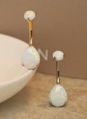 进口钛脐钉粗针彩色植入级别钛合金ASTMF136脐环澳宝炫彩养肚脐洞