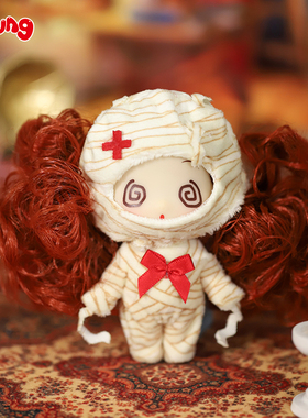 冬己万圣节女巫吸血鬼僵尸木乃伊公仔玩偶玩具娃娃摆件洋娃娃礼物