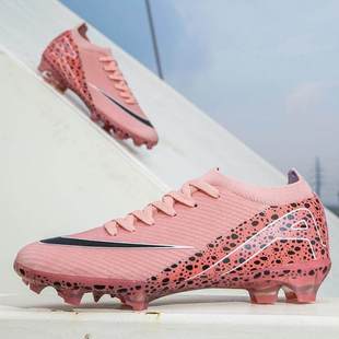 2025C罗新品足球鞋刺客16成人长钉FG男女学生儿童碎钉草地训练鞋