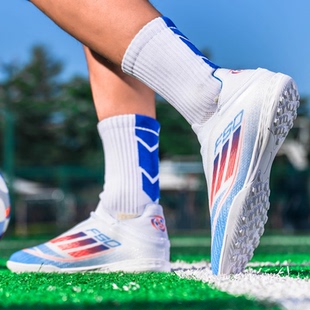 C罗刺客16足球鞋男款FG长钉无鞋带TF碎钉儿童学生成人猎鹰训练鞋