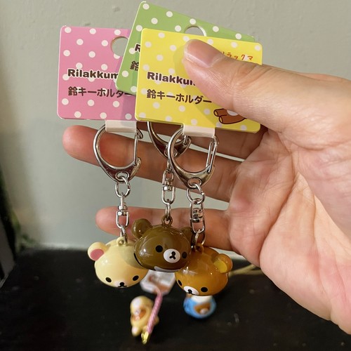 久物日单可爱轻松熊散货小铃铛挂饰钥匙扣卡通治愈懒懒熊包包挂件