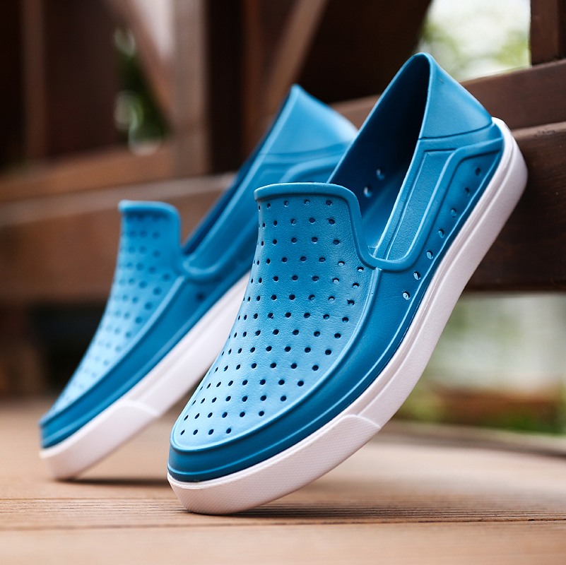 Summer sandals Plastic slippers plastic cement Beach hole shoes Korean Edition ventilation Waterproof mop Teenagers Summer Men's Shoesin the Men's Shoes, Sandals  category - from Buy2taobao.com to provide professional Taobao agent buy service