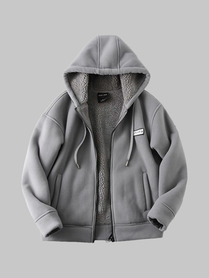 高端500g重磅双面绒棉衣男2025冬季加绒加厚羊羔绒卫衣潮棉服夹克