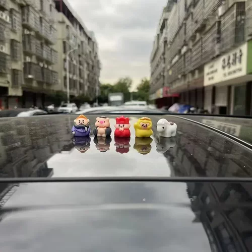 可爱Q版西游记师徒汽车载摆件
