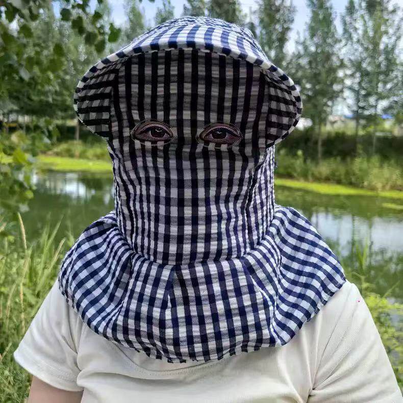 遮阳帽女夏季薄款大帽檐防晒帽新款遮全脸护肩颈下地干活太阳帽子