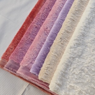 7mm艺术家泰迪顺滑蓬松熊粘胶布料 ooak关节玩偶顺滑黏胶布料