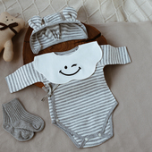 婴姿新生婴儿包屁衣春秋男女宝宝长袖 连体衣纯棉a类满月哈衣爬服