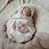 婴姿新生婴儿包巾纯棉春夏秋冬初生宝宝产房用品包单襁褓裹巾包被