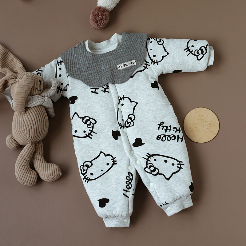 婴姿婴幼儿连体衣冬季保暖