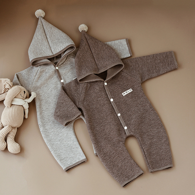 婴姿北欧风男女宝宝秋冬季连体衣