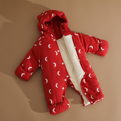 2023新生宝宝包脚新年装外出服