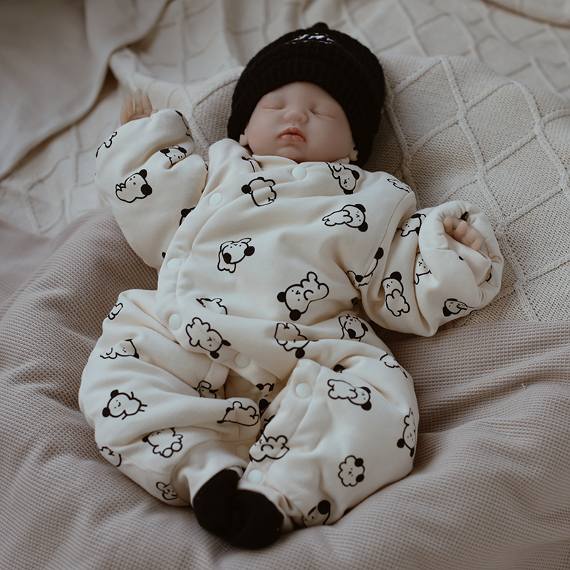 新生婴儿衣服秋冬季加厚保暖棉衣