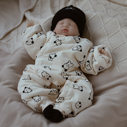 新生婴儿衣服秋冬季加厚保暖棉衣