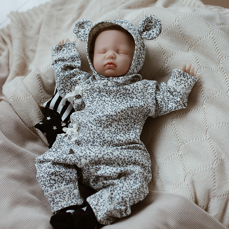 婴儿连体衣纯棉长袖睡衣新生儿服