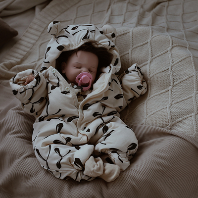 新生婴儿衣服秋冬连体衣夹棉加厚