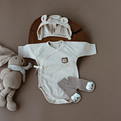 婴姿新生婴儿男女宝宝衣服超萌可爱三角包屁衣系带和尚服可爱爬服