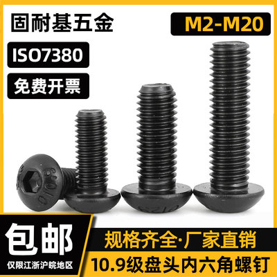 合金钢内六角机螺钉发黑10.9级