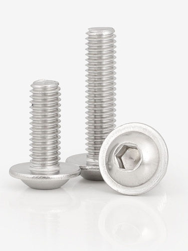 M2M3M4M5M6M8M10不锈钢304大头带垫内六角螺丝带介子圆头垫片螺栓