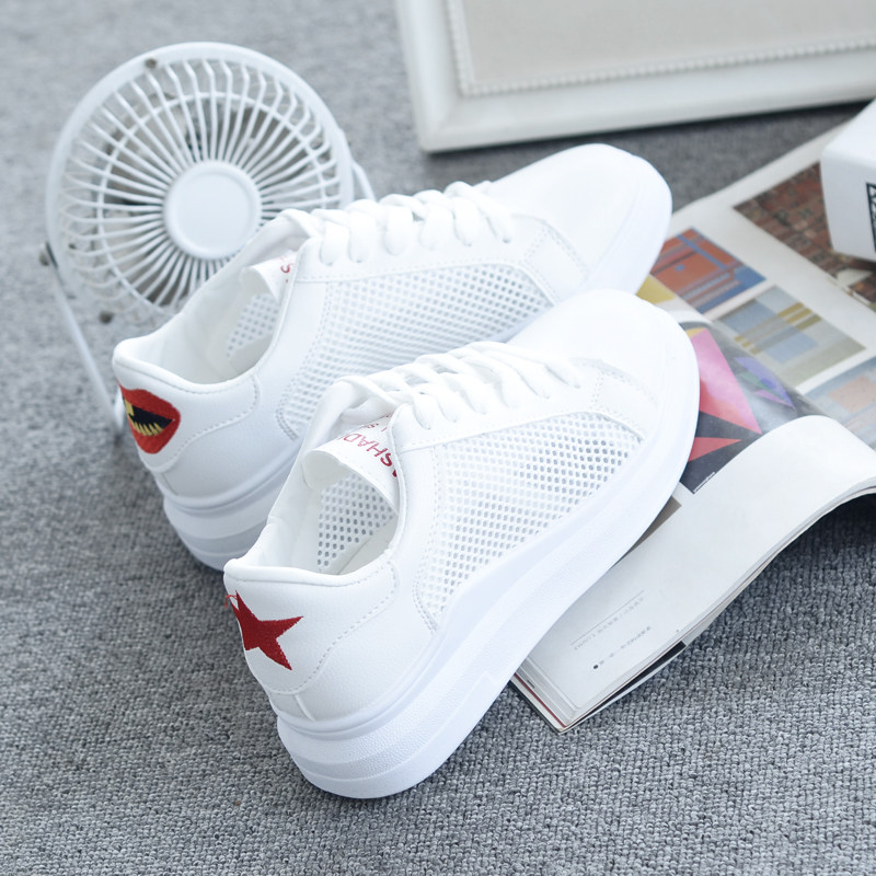 网面镂空白色鞋夏季女2019新款百搭学生韩版运动网鞋女透气小白鞋|ruв категории Женская обувь, холст обувь - от Buy2taobao.com для оказания профессиональной услуги покупки агента Taobao