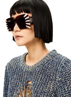 欧美大牌宽腿平顶太阳镜女墨镜经典百搭复古潮流太阳眼镜