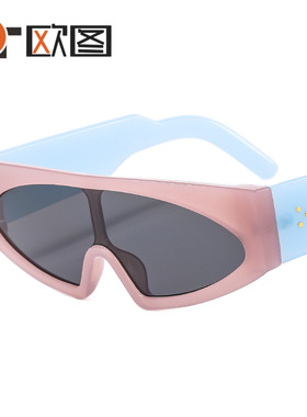 2023年度新款个性连体男女士太阳镜潮流朋克欧美墨镜跨境M475