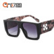 时尚 T2993大框欧美新款 宽脚男女士太阳镜跨境复古个性 网红墨镜