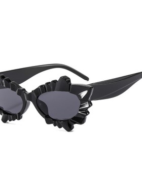 跨境新品太阳眼镜女跨境墨镜男士欧美y2k炫彩猫眼亚马逊glass