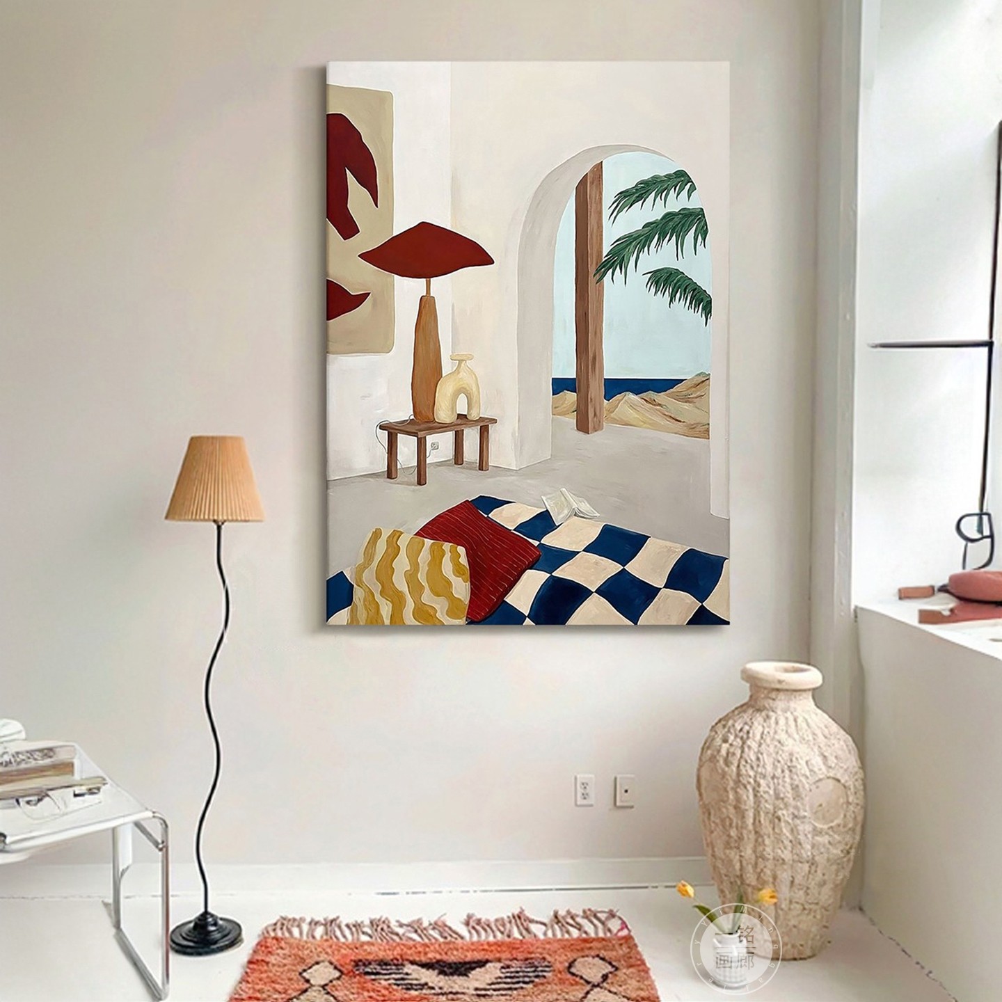 马蒂斯抽象派客厅装饰画玄关空间艺术感仿油画中古风复古小众挂画,家居饰品,现代装饰画,淘宝优惠券,粉丝福利购,淘宝优惠卷