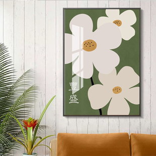 丰盛画挂画装饰画晶瓷画装饰画客厅挂画现代金属框画壁画