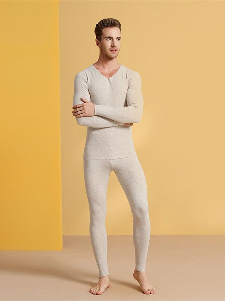 2024 새로운 DERONG 대형 열 속옷 남자 정장 플러스 벨벳 두꺼운 COLDPROOF 자체 가열 탑 가을 겨울