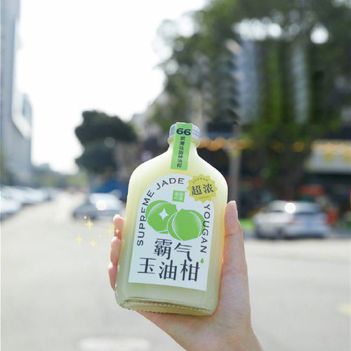 霸气油柑350ml杨枝甘露扁酒瓶