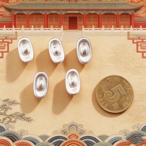 已售30W＋人付款足银实心小元宝