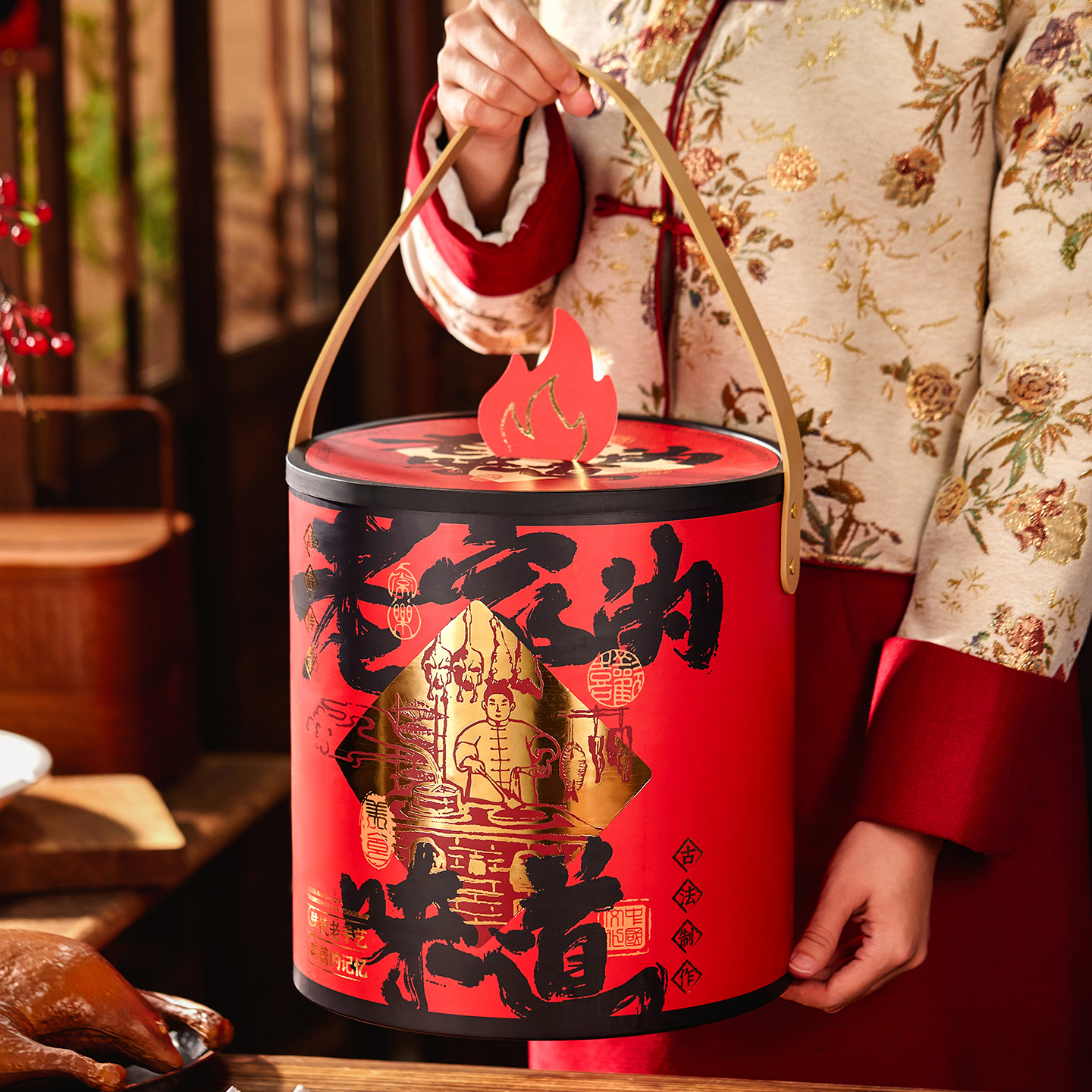 2026年新款手提圆筒礼品盒