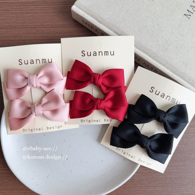 高级感蝴蝶结双马尾公主发夹