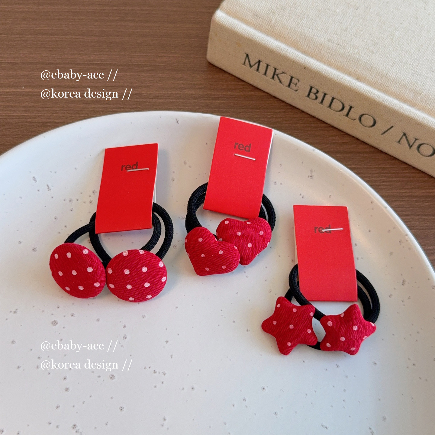 韩版红色布艺波点发圈女宝小头绳不伤发可爱星星爱心扎头发橡皮筋,童装/婴儿装/亲子装,发饰,淘宝优惠券,粉丝福利购,淘宝优惠卷