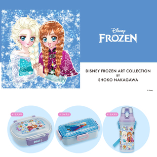 日本制skater中川翔子&冰雪女王艾莎 冰雪奇缘儿童餐具便当盒水壶