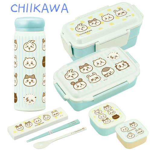 日本OSK 吉伊卡哇chiikawa可爱卡通头像系列便当盒餐具水杯