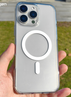 Spigen 适用于苹果iphone16Pro Max手机壳新款Mag Fit磁吸保护套高级感16透明全包防摔外壳TPU气囊pro硬壳