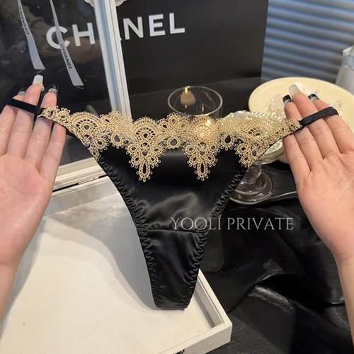 欧美复古蕾丝内裤女士丁字裤