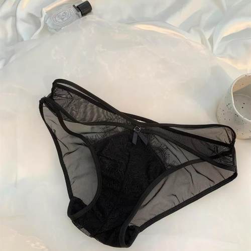 欲望都市！精致水钻镂空网纱蕾丝法式内裤~性感就像呼吸一样简单~