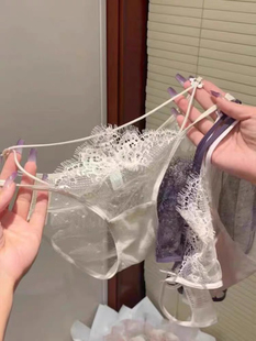 纯欲仙女内裤！舒适与颜值并存的性感法式蕾丝镂空吊带女士三角裤