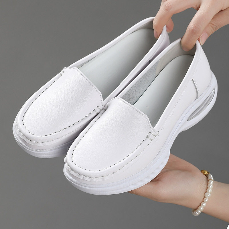 气垫护士鞋26春夏软底不累脚厚底防滑镂空休闲透气舒适医护工作鞋,女鞋,乐福鞋（豆豆鞋）,淘宝优惠券,粉丝福利购,淘宝优惠卷