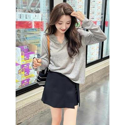 欧货设计感时尚长袖T恤