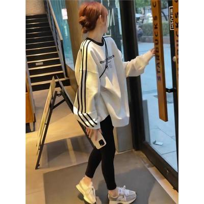 美式中长版卫衣长袖上衣