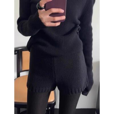 韩版休闲毛线针织短裤