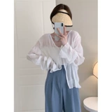 Летний тонкий кардиган, одежда для защиты от солнца, рубашка, куртка