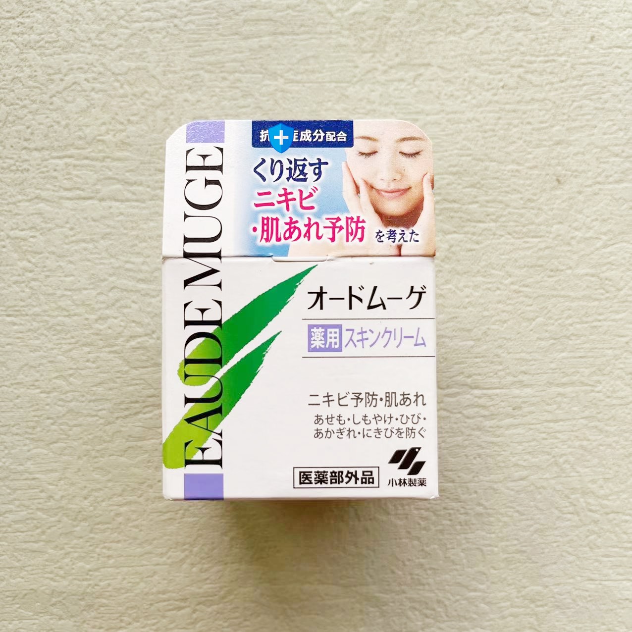 日本委托代买小林制药EAUDEMUGE安黛抹肌去粉刺面霜保湿40g