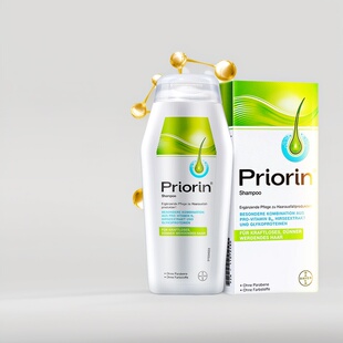 德国委托买拜耳Priorin浓发洗发水亮泽gu发养发滋养发根男女200ml